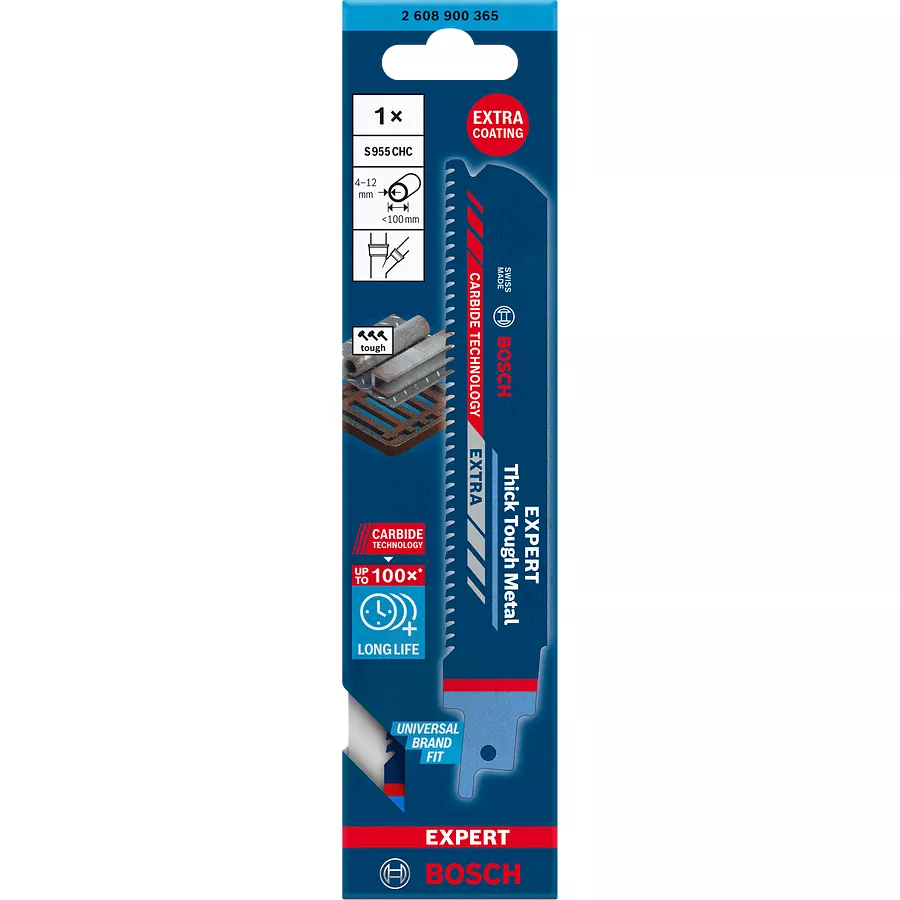 Lame scie sabre EXPERT Thick Tough Metal S 955 CHC Bosch